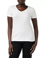 Koszulki i topy damskie - Emporio Armani Iconic Cotton T-Shirt damski, biały 1, XS - miniaturka - grafika 1