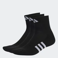 Skarpetki męskie - Skarpety za kostkę ADIDAS PRF CUSH MID 3P IC9519 – Czarny - miniaturka - grafika 1