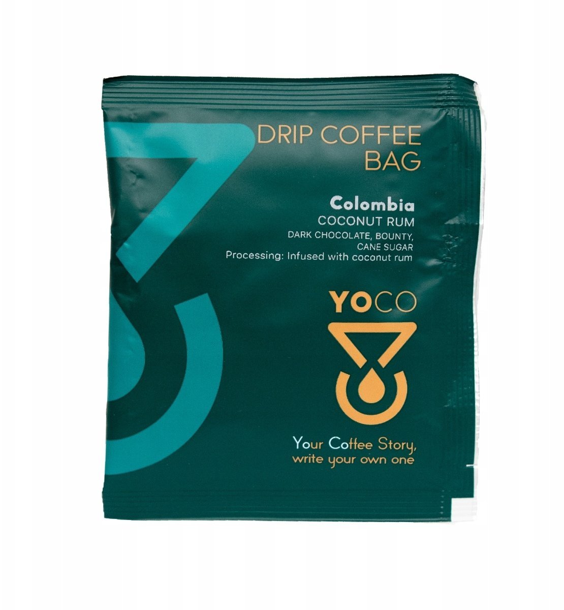 Kawa mielona YoCo Drip Bag Coffee Colombia Coconut Rum 20x12g