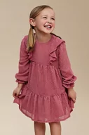 Sukienki i spódniczki dla dziewczynek - Mayoral sukienka dziecięca kolor różowy mini oversize - miniaturka - grafika 1