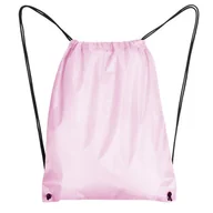 Torby szkolne - Worek szkolny na buty na sznurkach torba mocny różowy - miniaturka - grafika 1