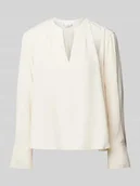 Bluzki damskie - Bluzka o kroju regular fit z wiskozy ze stójką - miniaturka - grafika 1