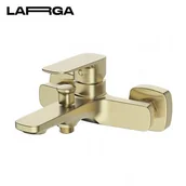 Baterie wannowe i prysznicowe - CERSANIT S951-378 BATERIA WAN-NATR ŚCIENNA LARGA 1 UCHW ZŁOTY MAT - miniaturka - grafika 1