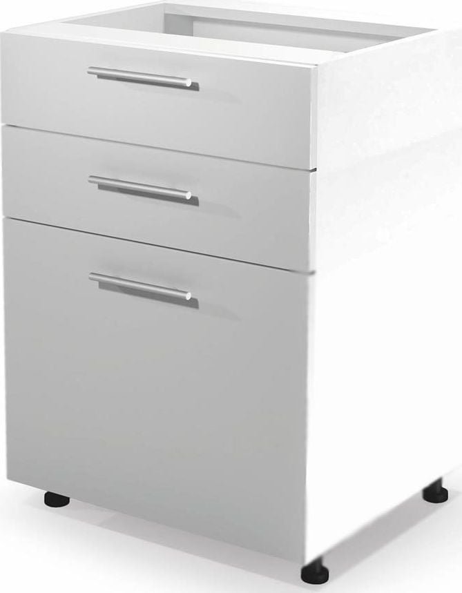 Elior Kuchenna szafka dolna z szufladami Limo 9X - biały połysk