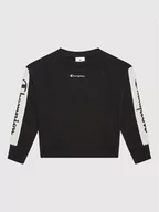 Odzież sportowa dziecięca - Champion Bluza 404470 Czarny Regular Fit - miniaturka - grafika 1