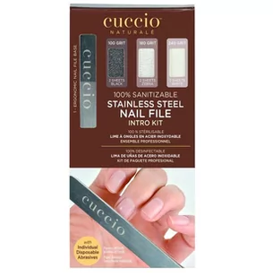 Cuccio Cuccio Stainless Steel Nail File | Zestaw pilników - Akcesoria do paznokci - miniaturka - grafika 1