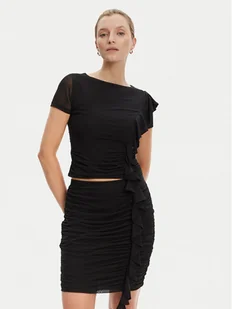 Guess Bluzka W5YP08 KCZC2 Czarny Regular Fit - Bluzki damskie - miniaturka - grafika 1