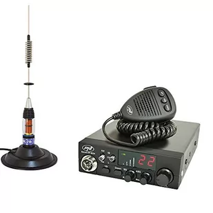 PNI pakiet CB Escort HP 8024 ASQ-Funk + CB ML70 antena z magnesem, 12-24 V, 40 kanałów, 4 W - Anteny samochodowe - miniaturka - grafika 1