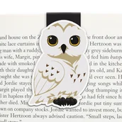 Zakładki do książek - Zakładka do książki magnetyczna, Biała sowa - miniaturka - grafika 1