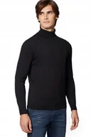 Swetry męskie - Golf Męski Czarny Bawełniany Próchnik PM5 XL - miniaturka - grafika 1