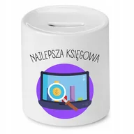 Skarbonki - SKARBONKA KSIĘGOWEJ KSIĘGOWEGO NAJLEPSZA KSIĘGOWA z Nadrukiem ze Zdjęciem - miniaturka - grafika 1