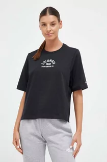 Koszulki sportowe damskie - Columbia t-shirt bawełniany kolor czarny - grafika 1