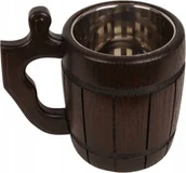 Szklanki - Kufel drewniany ciemny - miniaturka - grafika 1