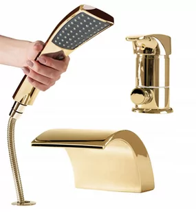 Rea Bateria wannowa Riven Gold B0497 - Baterie wannowe i prysznicowe - miniaturka - grafika 3