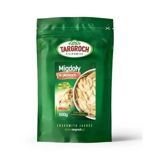 Targroch Płatki migdałowe 500g USA/Hiszpania - Zdrowa żywność - miniaturka - grafika 1