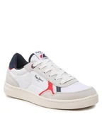 Sneakersy męskie - Pepe Jeans Sneakersy Kore Vintage M PMS30900 Biały - miniaturka - grafika 1