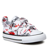 Trampki damskie - Converse Trampki Ctas 2v Ox 772875C White/University Red/Black - miniaturka - grafika 1