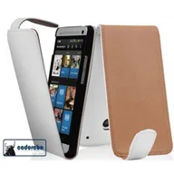 Etui i futerały do telefonów - Etui Cadorabo do HTC ONE M7 w kolorze POLAR WHITE etui na telefon komórkowy z klapką wykonane z gładkiej sztucznej skóry etui ochronne etui z klapką w stylu książki - miniaturka - grafika 1