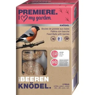 PREMIERE Pyzy dla sikorek 6 szt. bez siatki owoce jagodowe - Karma dla ptaków - miniaturka - grafika 1