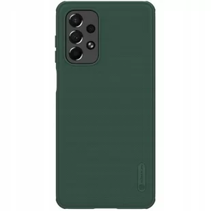 Nillkin Etui Super Frosted Shield Pro Galaxy A73 5G, ciemnozielone - Etui i futerały do telefonów - miniaturka - grafika 1