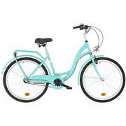 Rowery - Dawstar Rower miejski Citybike S3B 26 cali damski Lazurowy Raty CITYBIKE S3B LAZUR D2226 - miniaturka - grafika 1