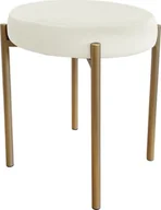 Taborety i hokery - Atos TABORET DIOR STOŁEK LOFT metal podstawa złota MG50 - miniaturka - grafika 1