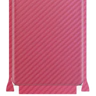 Szkła hartowane na telefon - Folia naklejka skórka strukturalna na TYŁ+BOKI do Huawei Mate 30 5G -  Carbon Różowy - apgo SKINS - miniaturka - grafika 1