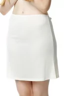 Bielizna nocna - Krótka Gładka Półhalka Linda Ecru 36 - miniaturka - grafika 1