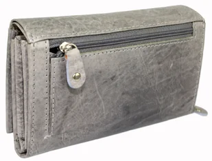 Portfel Damski Skórzany JENNIFER JONES Skóra Licowa Duży Z Suwakiem 5686 - Portfele - miniaturka - grafika 14