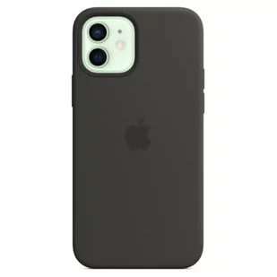 Apple Etui Silicone Case do iPhone 12 mini Czarny MHKX3ZM/A - Etui i futerały do telefonów - miniaturka - grafika 1