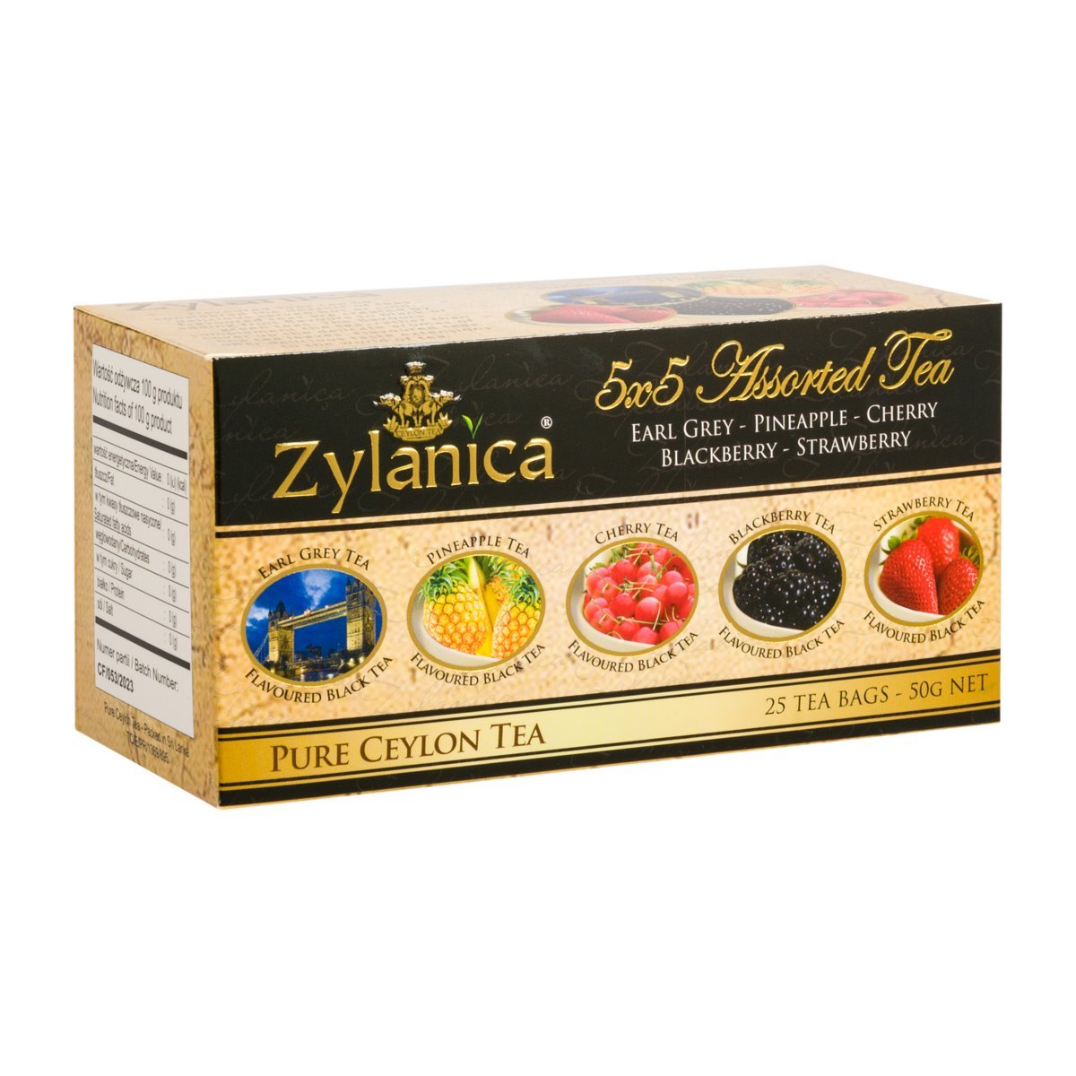 Zestaw Czarnych Herbat Cejlońskich Ekspresowych 5×5 torebek Zylanica