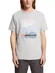 ESPRIT T-shirt męski 033EE2K322, 044/LIGHT Grey 5, XXL, 044/jasnoszary 5, XXL - Koszulki męskie - miniaturka - grafika 1