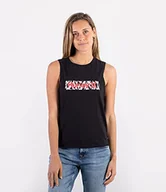Koszulki i topy damskie - Hurley Damska koszulka w Muscle Crew Tank czarny czarny S 3HT1560256-BLK - miniaturka - grafika 1