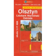 Atlasy i mapy - zbiorowa Praca Olsztyn. lidzbark warmiński. ostróda. plan miasta 1:18 000 - miniaturka - grafika 1