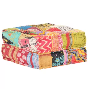 vidaXL Puf, 60x70x36 cm, patchwork, tkanina vidaXL - Pufy i podnóżki - miniaturka - grafika 1