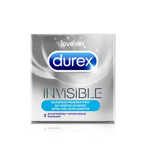 Prezerwatywy Durex Invisible supercienkie  << DYSKRETNIE   |   DOSTAWA 24h   |  GRATISY - Prezerwatywy - miniaturka - grafika 1