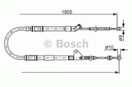 Linki hamulca postojowego - Bosch Linka hamulca BOSCH 1987477546 1987477546 - miniaturka - grafika 1