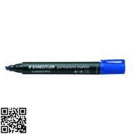 Markery permanentne - Staedtler Marker permanentny 2.0-5.0mm niebieski ścięty 350 - miniaturka - grafika 1