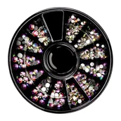 Ozdoby do paznokci - NEONAIL Karuzela z ozdobami - Multikolorowe Cyrkonie 01 - miniaturka - grafika 1