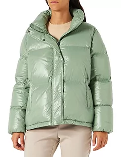 Kurtki damskie - GANT Damska kurtka D1. Cropped DOWN Jacket, Kalamata Green, XL - grafika 1