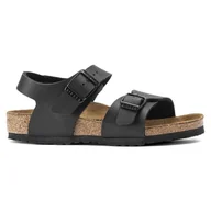 Sandały damskie - Sandały Birkenstock New York Bs 1005885 czarne - miniaturka - grafika 1