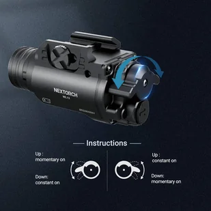 NEXTorch - Latarka na pistolet WL13 (GL) - 1300 lm - WL13 (GL) - Latarki NEXTorch - Latarka na pistolet WL13 (GL) - 1300 lm - WL13 (GL) - Latarki - miniaturka - grafika 6