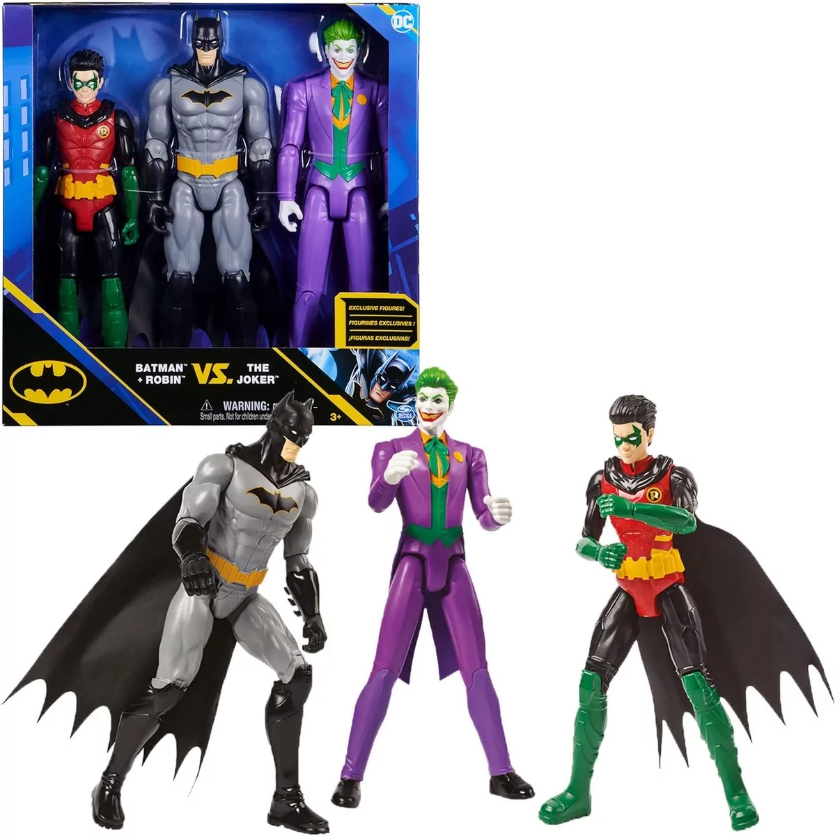 Zestaw 3 Figurek Batman Robin Joker 30Cm