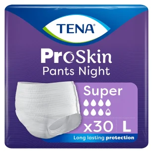TENA Pants ProSkin Super Night L 30 szt - majtki chłonne - Pieluchy dla dorosłych - miniaturka - grafika 4
