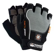 Rękawice do ćwiczeń - Rękawice fitness Power System  Fitness Rukavice Mans Power Šedé XS - miniaturka - grafika 1