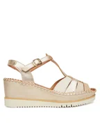 Sandały damskie - Pikolinos Sandały Aguadulce W3Z-1836Clc1 Złoty - miniaturka - grafika 1