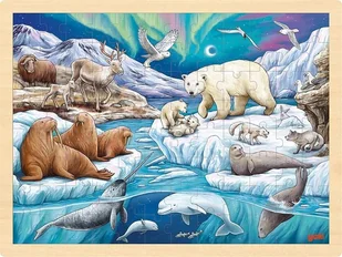 Puzzle drewniane Noc polarna Goki - Puzzle - miniaturka - grafika 1