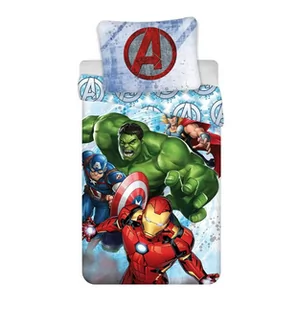 Dziecięca bawełniana pościel Jerry Fabrics Avengers Heroes, 140x200 cm - Pościel dla dzieci - miniaturka - grafika 1