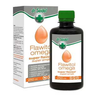 Dr Seidla FLAWITOL OMEGA SUPER SMAK 250 ML - Suplementy i witaminy dla psów - miniaturka - grafika 1