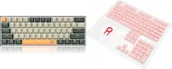 Klawiatury - Redragon K606 Lakshmi Red switch K606-OG&GY&BK + A130 PBT Doubleshot Pink Keycaps A130 Pink - miniaturka - grafika 1